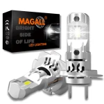 ŻARÓWKI H7 LED MAGALL X PRO 1 DO 1 BIAŁE ŚWIATŁO 5500K 70W 12V 16000 LM