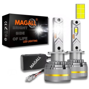 ŻARÓWKI H1 LED CANBUS MAGALL LUCYFER BARDZO MOCNE ŚWIATŁO 48000LM 200W