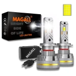 ŻARÓWKI H7 LED CANBUS MAGALL LUCYFER BARDZO MOCNE ŚWIATŁO 48000LM 200W