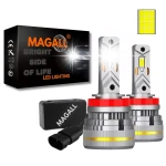 ŻARÓWKI H11 LED CANBUS MAGALL LUCYFER BARDZO MOCNE ŚWIATŁO 48000LM 200W