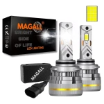 ŻARÓWKI HB4 LED CANBUS MAGALL LUCYFER BARDZO MOCNE ŚWIATŁO 48000LM 200W