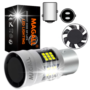 ŻARÓWKA LED P21/5W BAY15D 1157 MAGALL FAN-CAN BIAŁE CANBUS DRL POSTOJOWE