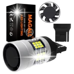 ŻARÓWKA LED W21W T20 7440 CANBUS MAGALL FAN-CAN BIAŁE MOCNE DRL WSTECZNY