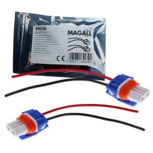  KOSTKA GNIAZDO ZŁĄCZE WTYK HB3 9005 CERAMICZNE 2 SZT PRZEWODY