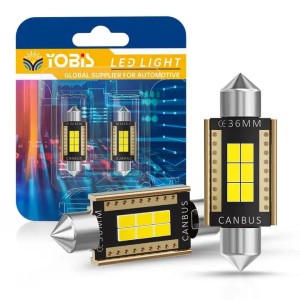 ŻARÓWKI LED C5W 36mm CAN BUS YOBIS RURKOWA MOCNA