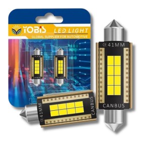 ŻARÓWKI LED C5W 41mm CAN BUS YOBIS RURKOWA MOCNA