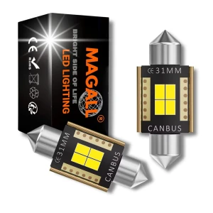 C5W 31mm LED Bulbs CANBUS MAGALL M1 White – Interior, Number Plate, Boot