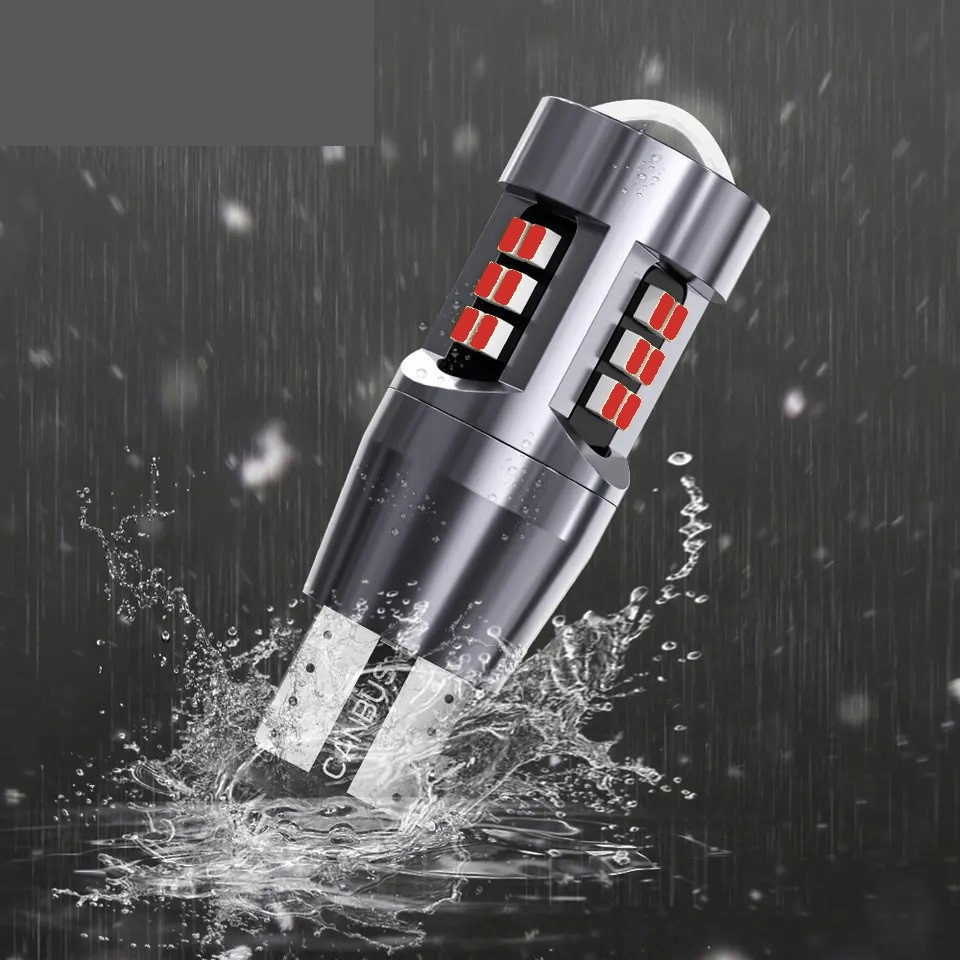 W16W T15 LED BULB CANBUS RED BRIGHT 24SMD Quantity 2 pcs