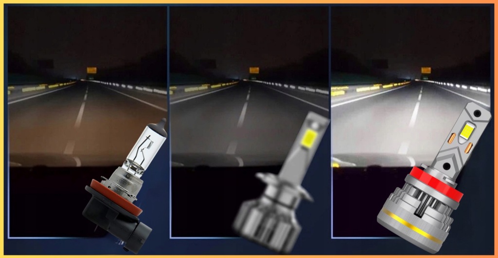 24V H11 LED BULBS TRUCK MAGALL LUCYFER VERY BRIGHT LIGHT 48000LM 200W Bulb type H11