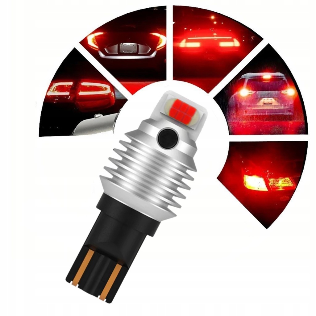 W16W T15 LED BULBS RED BRIGHT CANBUS LONGLIFE MAGALL 1000LM 12V 2PCS Model W16W T15 LED BULBS RED BRIGHT CANBUS