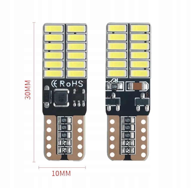 W5W T10 LED BULBS 24SMD CANBUS BRIGHT WHITE 6500K YOBIS EAN (GTIN) 5905771840648