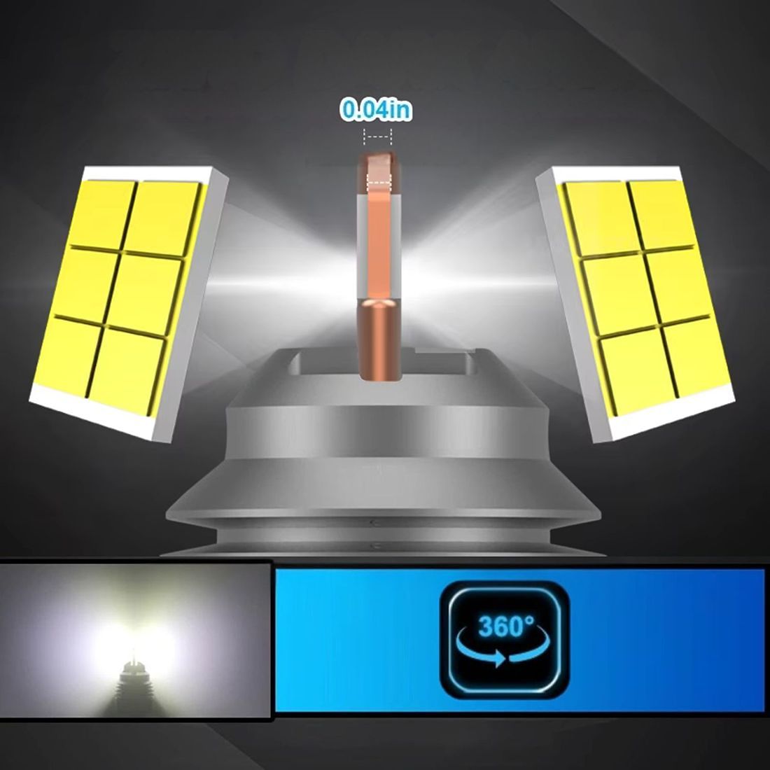Żarówka LED H1 ONE TO ONE 12V outlet to wydajne światło 6500K do reflektorów.