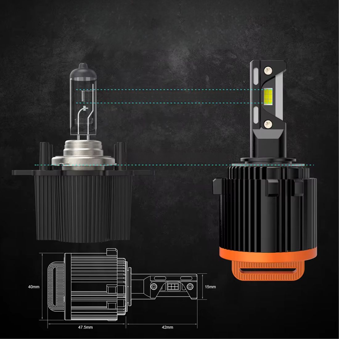 Żarówka LED H7 X-7SEVEN CANBUS przeznaczona jest do reflektorów pojazdów marki Volkswagen oraz Mercedes.