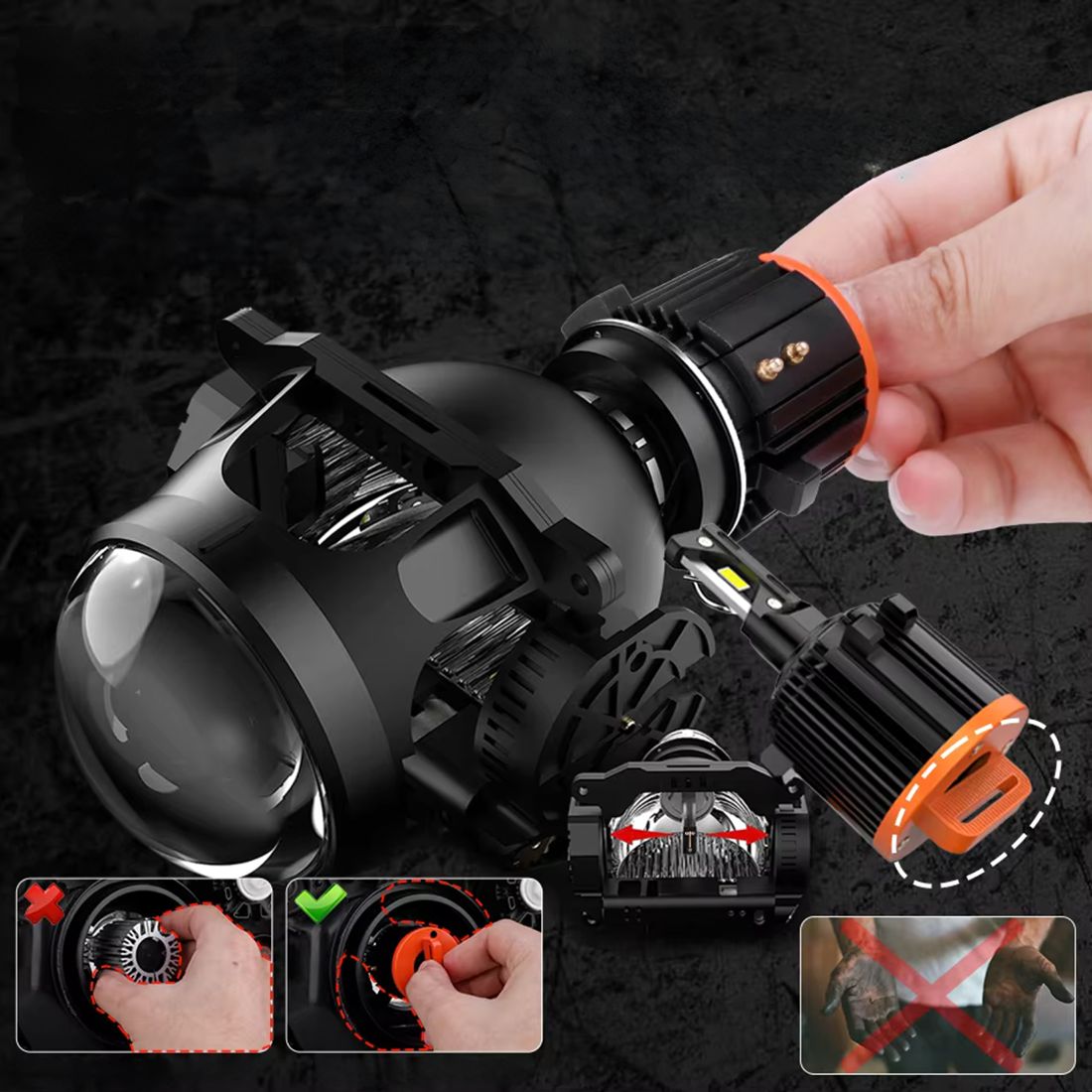 Żarówka LED charakteryzuje się solidną konstrukcją oraz odpornością na wibracje.