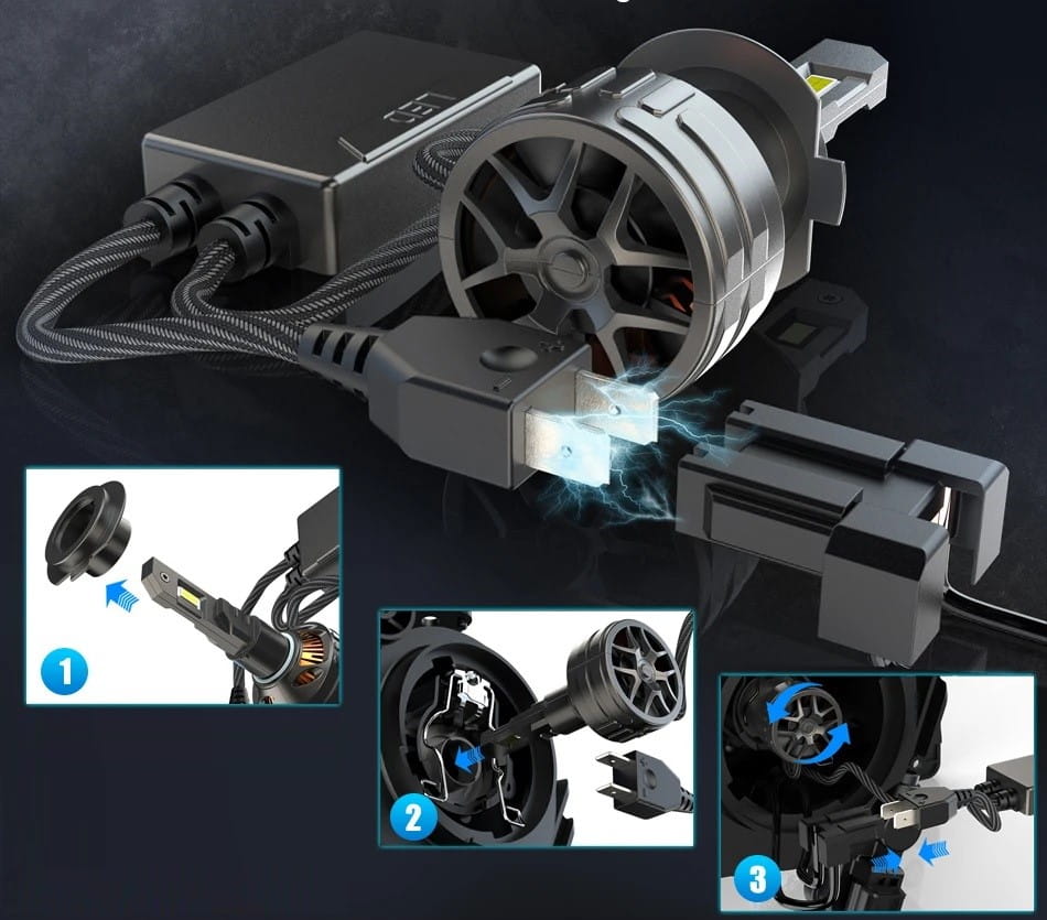 Żarówka LED MAGALL KRONOS CANBUS 36000 lm montaż z przetwornicą instrukcja