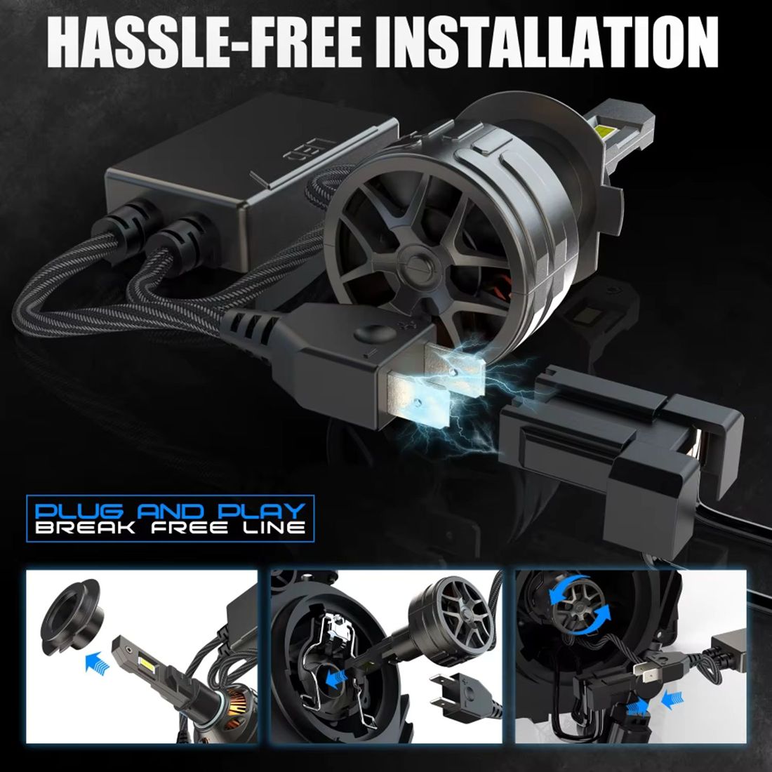 Żarówka LED wyposażona jest w system CANBUS eliminujący komunikaty o spalonej żarówce.