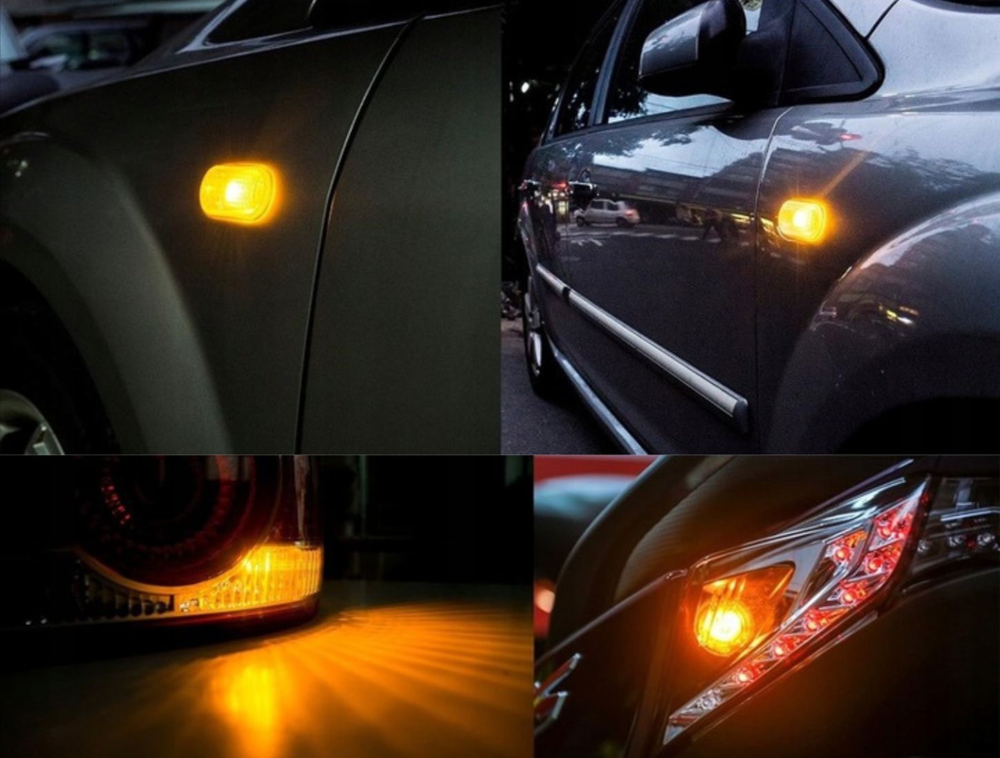 Pomarańczowe żarówki LED T10 WY5W MAGALL M1 zapewniają wyraźne światło kierunkowskazu o mocy 300 lm.