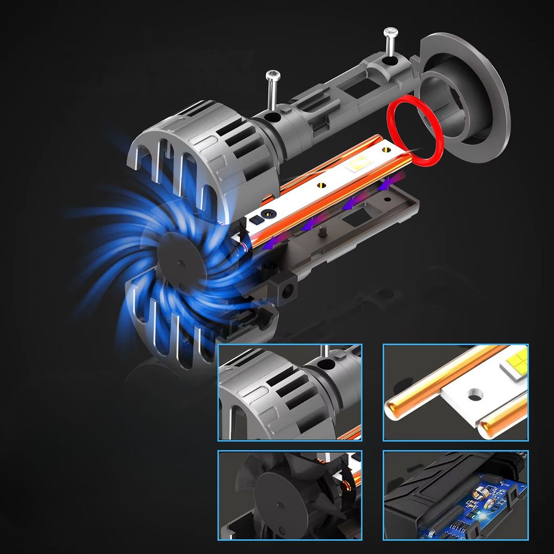 zarowki h7 led 24v novsight bardzo mocne swiatlo tir