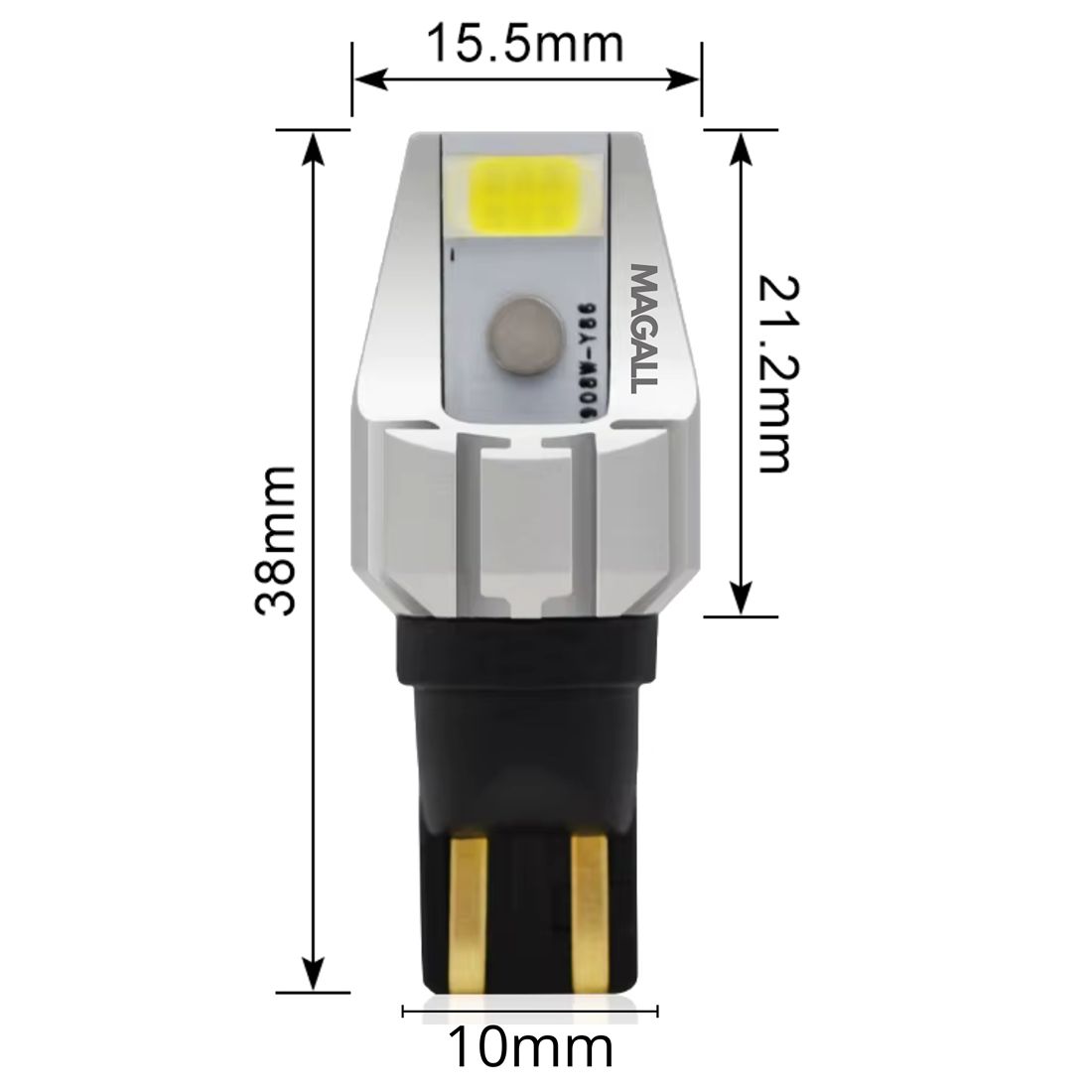 Żarówka LED W16W pracuje stabilnie w instalacji 12V.