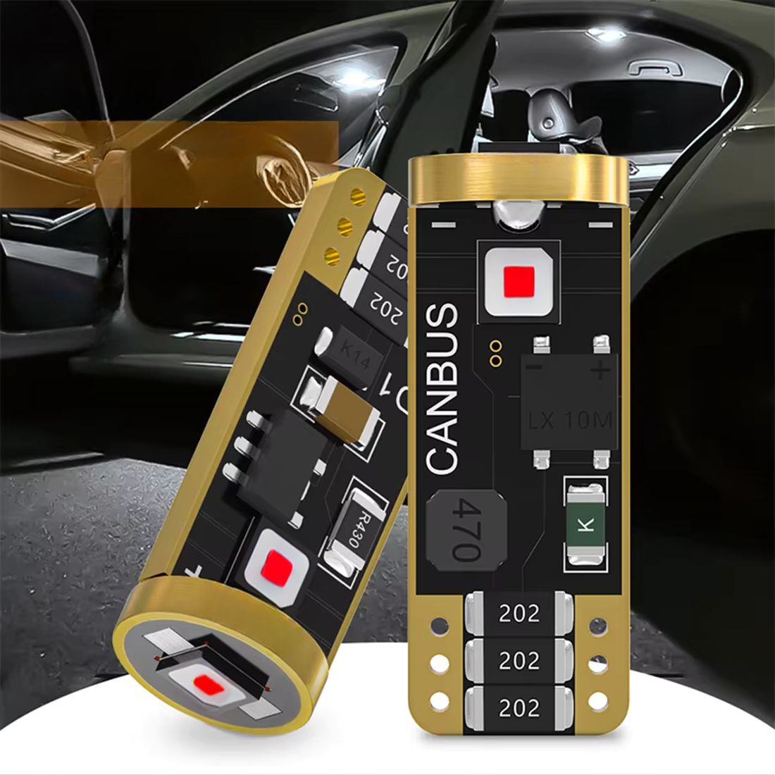 Żarówka LED W5W oferuje strumień świetlny 300 lumenów przy zachowaniu niskiego poboru energii.