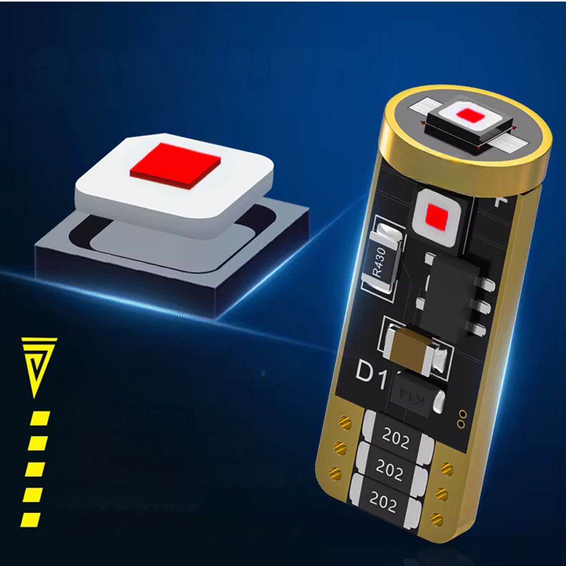 Żarówka LED W5W to nowoczesny i niezawodny zamiennik tradycyjnej żarówki pozycyjnej.