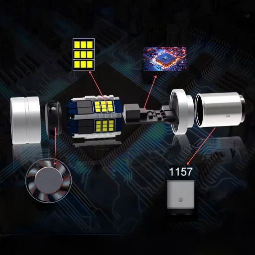 Żarówka LED BAZ15D 1157 umożliwia szybki montaż Plug&Play bez ingerencji w instalację pojazdu.