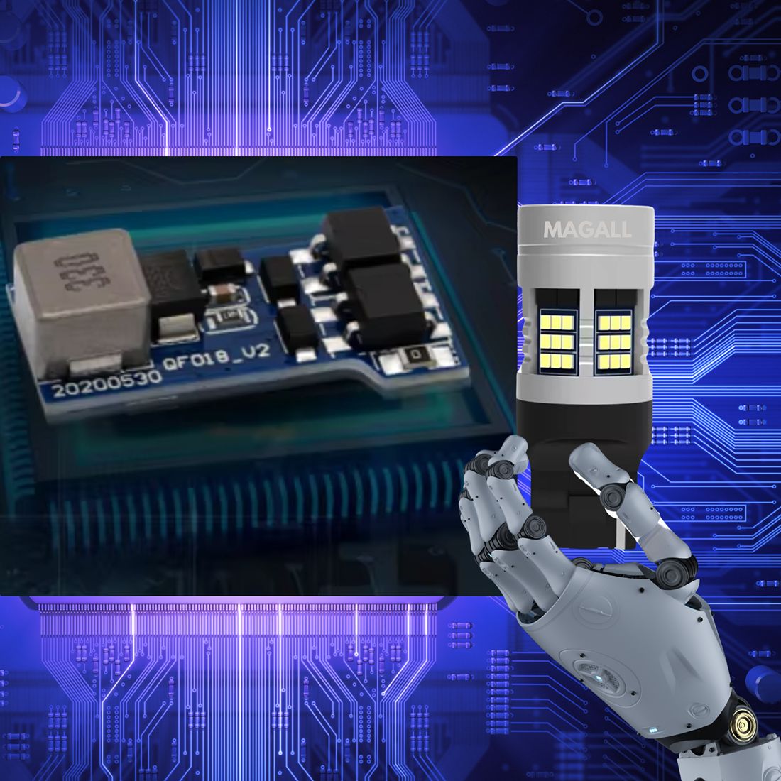 Żarówka LED wyposażona jest w system CANBUS eliminujący błąd spalonej żarówki.