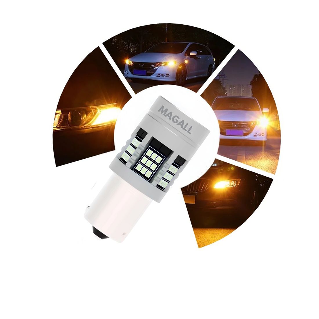 Żarówka LED W21W pracuje stabilnie w instalacji 12V.