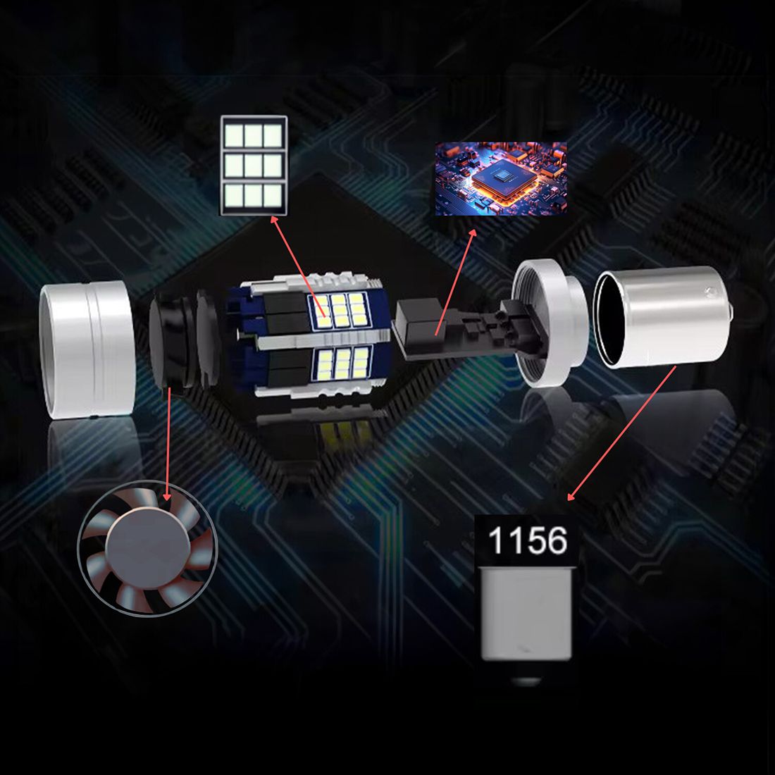 ŻARÓWKA LED W21W T20 7440 ZIELONA CANBUS USA CZERWONY KLOSZ KIERUNKOWSKAZ Zastosowanie kierunkowskazy