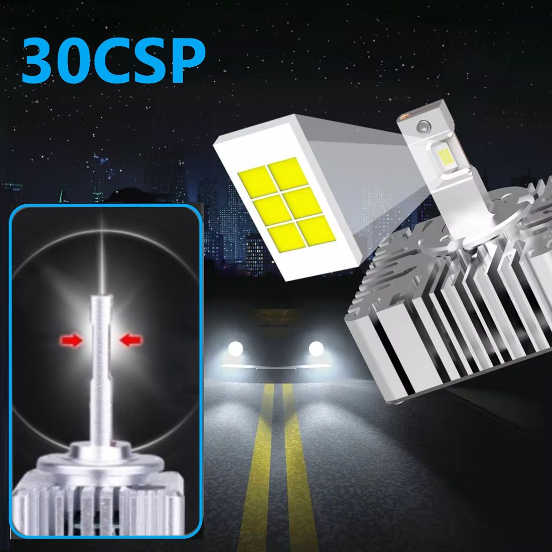 Żarnik LED D5S MAGALL wyraźna linia odcięcia światła