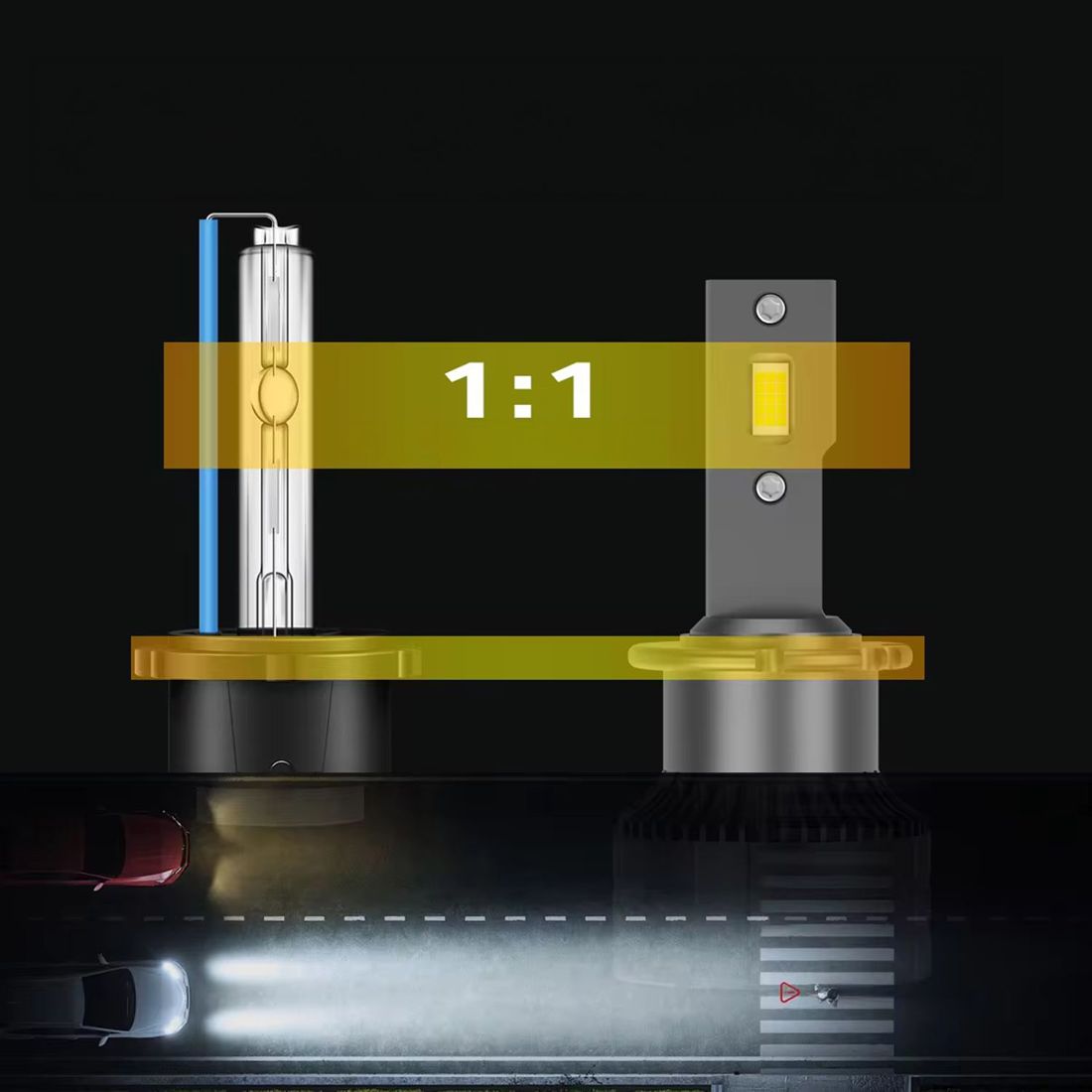 ŻARNIKI LED D2S D2R MAGALL HID-LED 6500K 20000lm 70W ZAMIENNIKI KSENONÓW Liczba sztuk 2 szt.