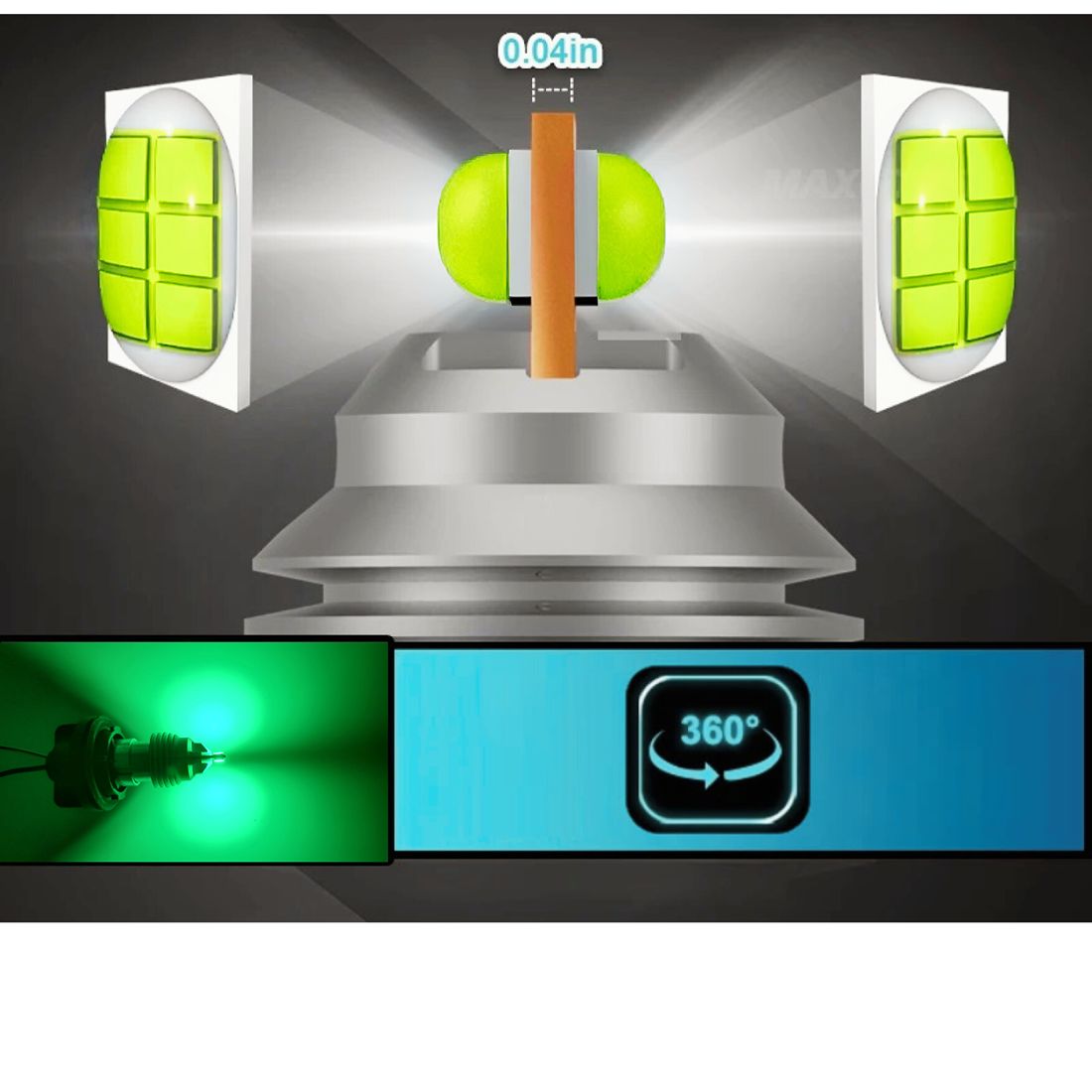 Żarówka LED BA15S 1156 umożliwia szybki montaż Plug&Play bez ingerencji w instalację pojazdu.