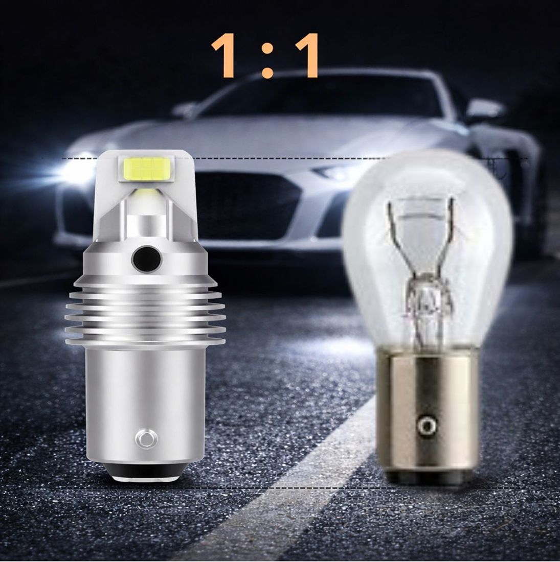 Żarówki LED BAY15D 12V P21/5W – mocne 1600 lm do DRL i postojowych