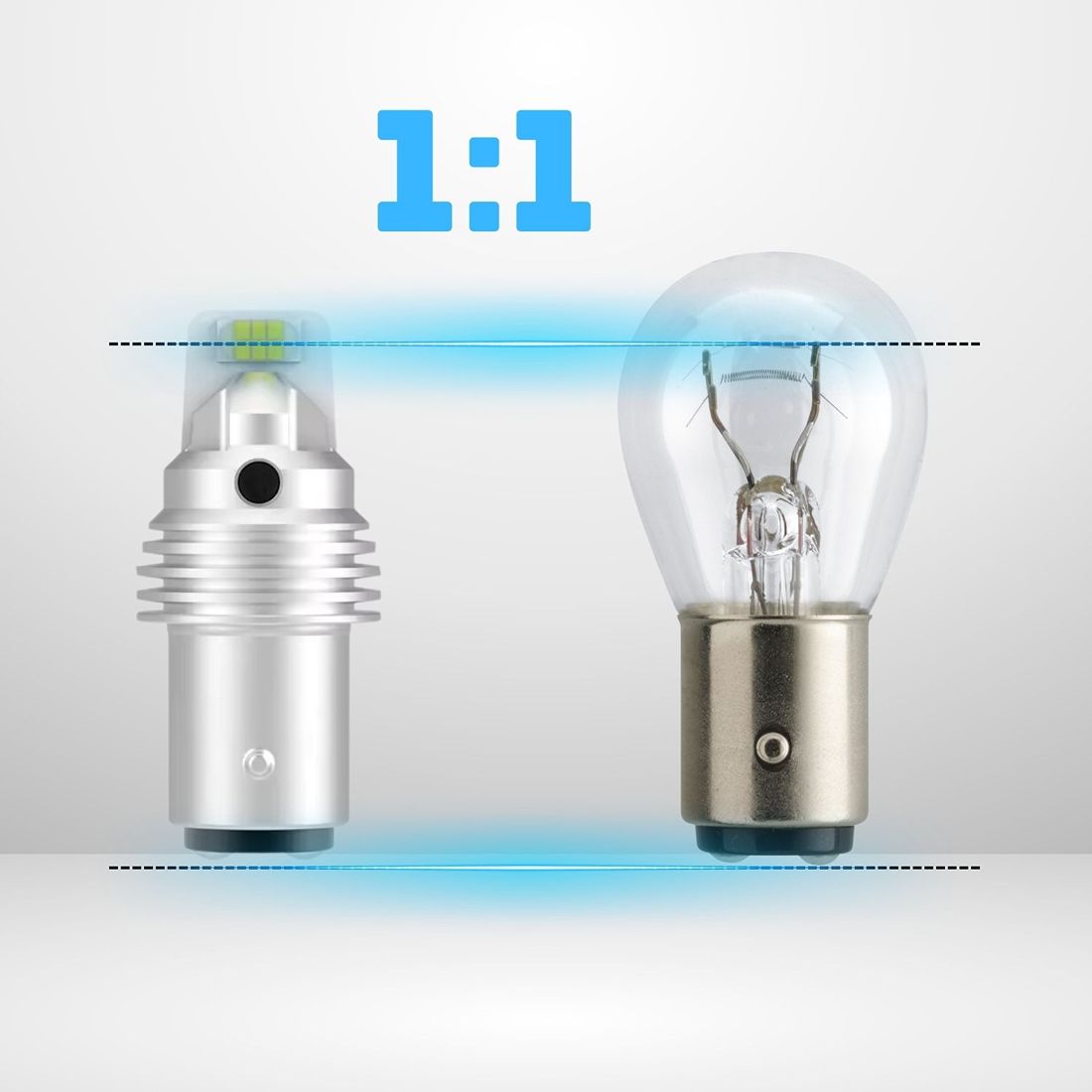 Żarówki LED P21/4W BAZ15D 1157 MAGALL białe to mocne światło DRL i postojowe 1600 lm do instalacji 12V.