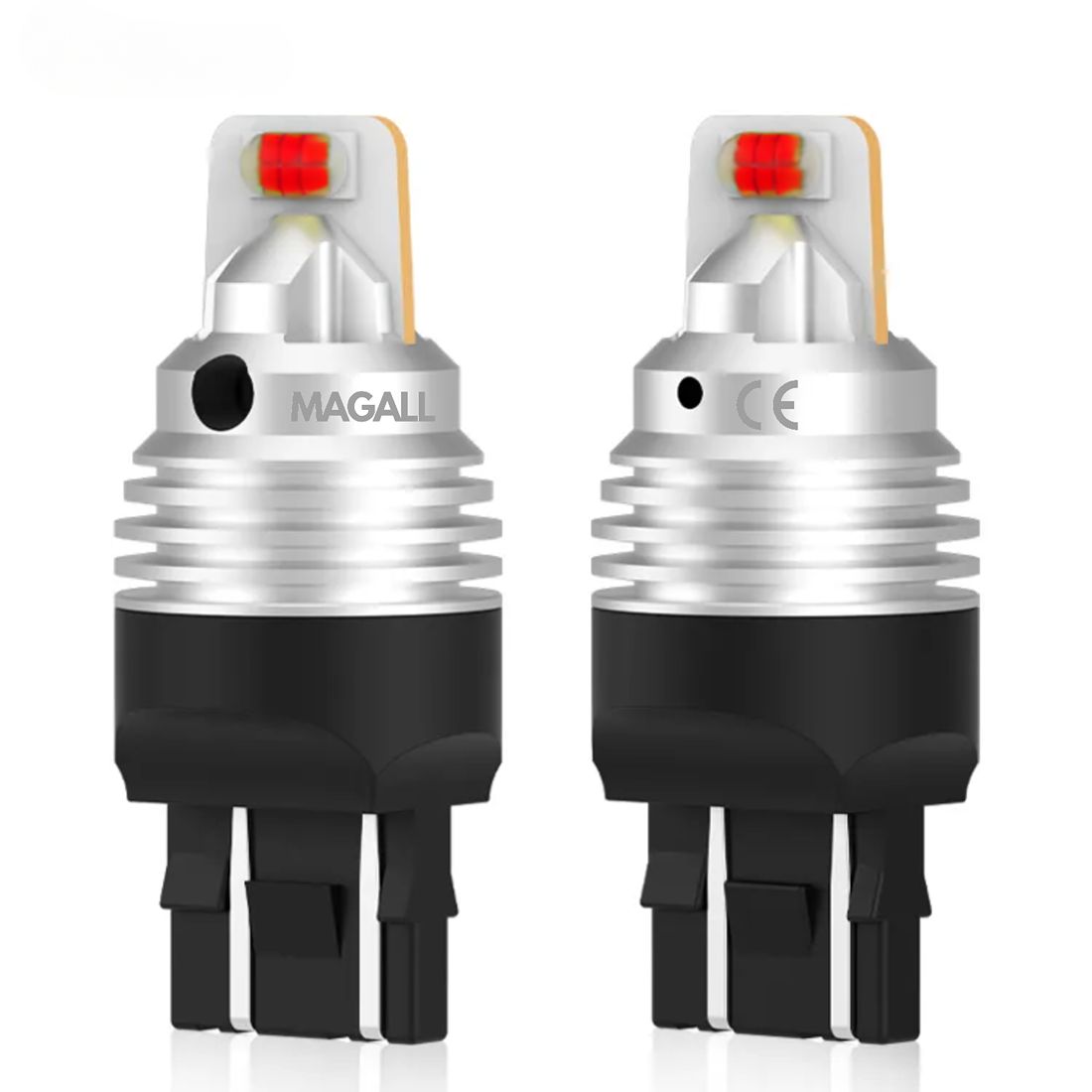 Żarówka LED W21/5W pracuje stabilnie w instalacji 12V.