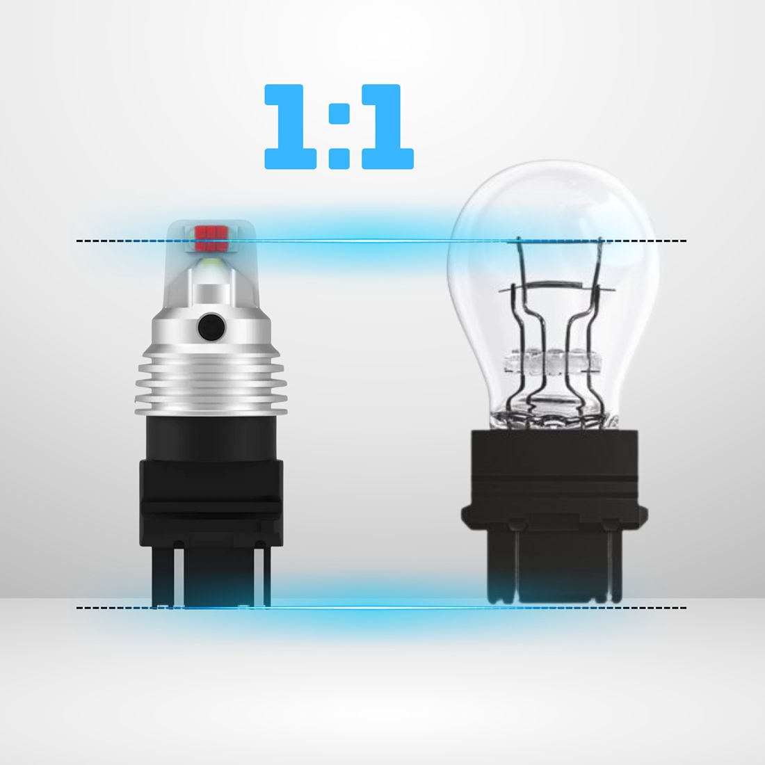 Żarówki LED P27/7W 3157 MAGALL czerwone to bardzo mocne światło STOP 1600 lm do instalacji 12V.