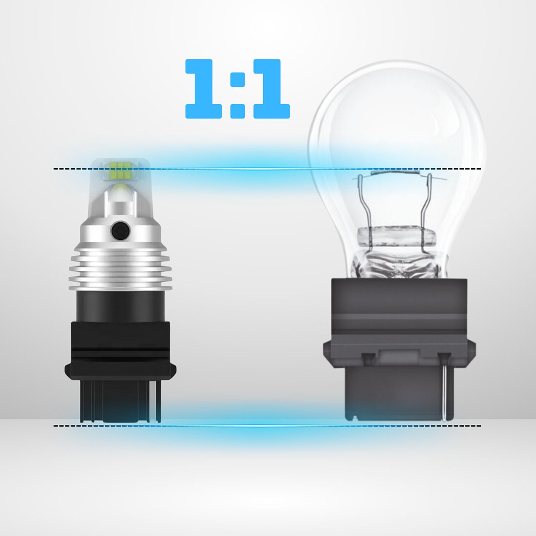 Żarówka LED P27/7W 3157 MAGALL przeznaczona jest do świateł dziennych DRL oraz postojowych.