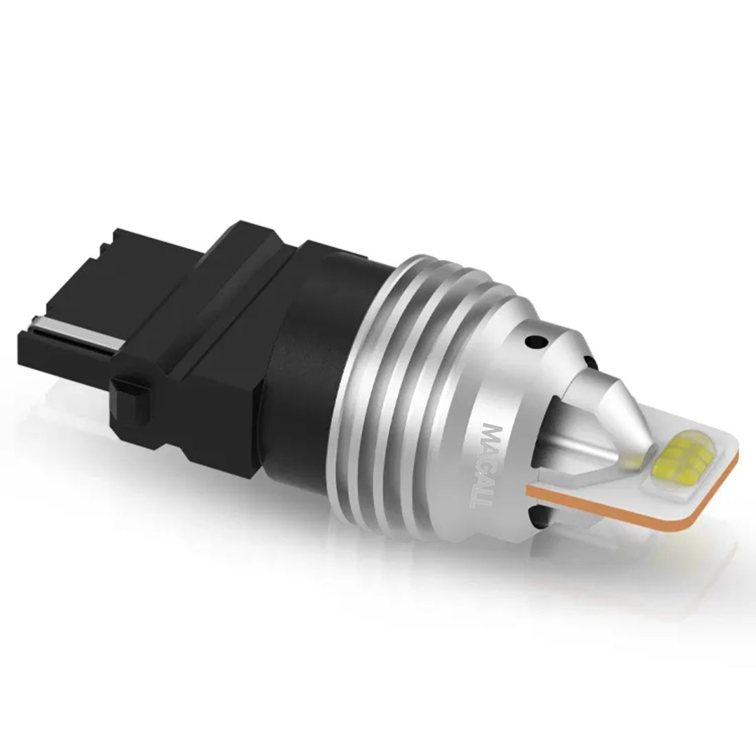 Żarówka LED MAGALL emituje bardzo mocne pomarańczowe światło zapewniające doskonałą widoczność sygnalizacji.