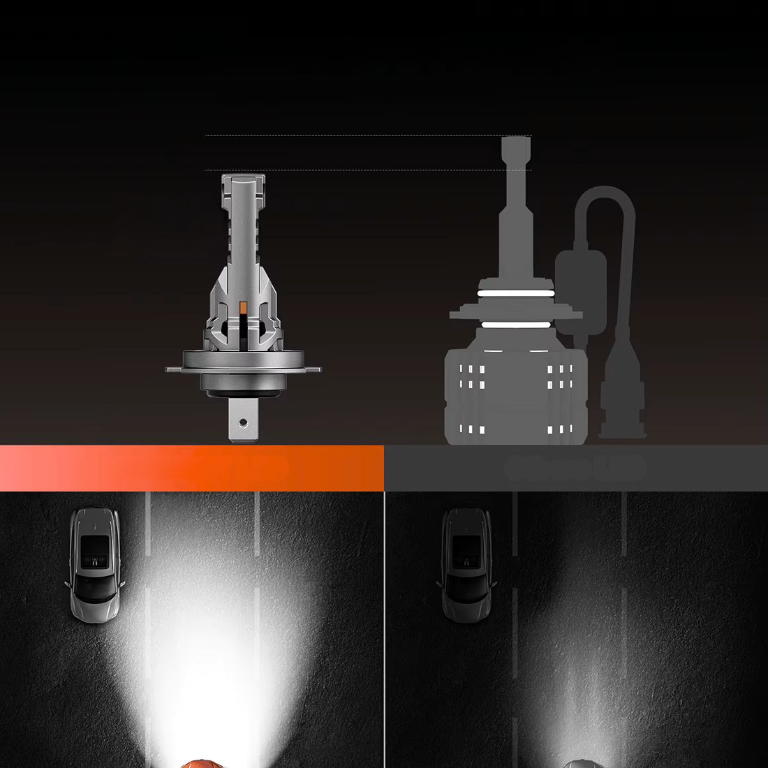 h7 led magall m2 6000k biale swiatlo samochodowe