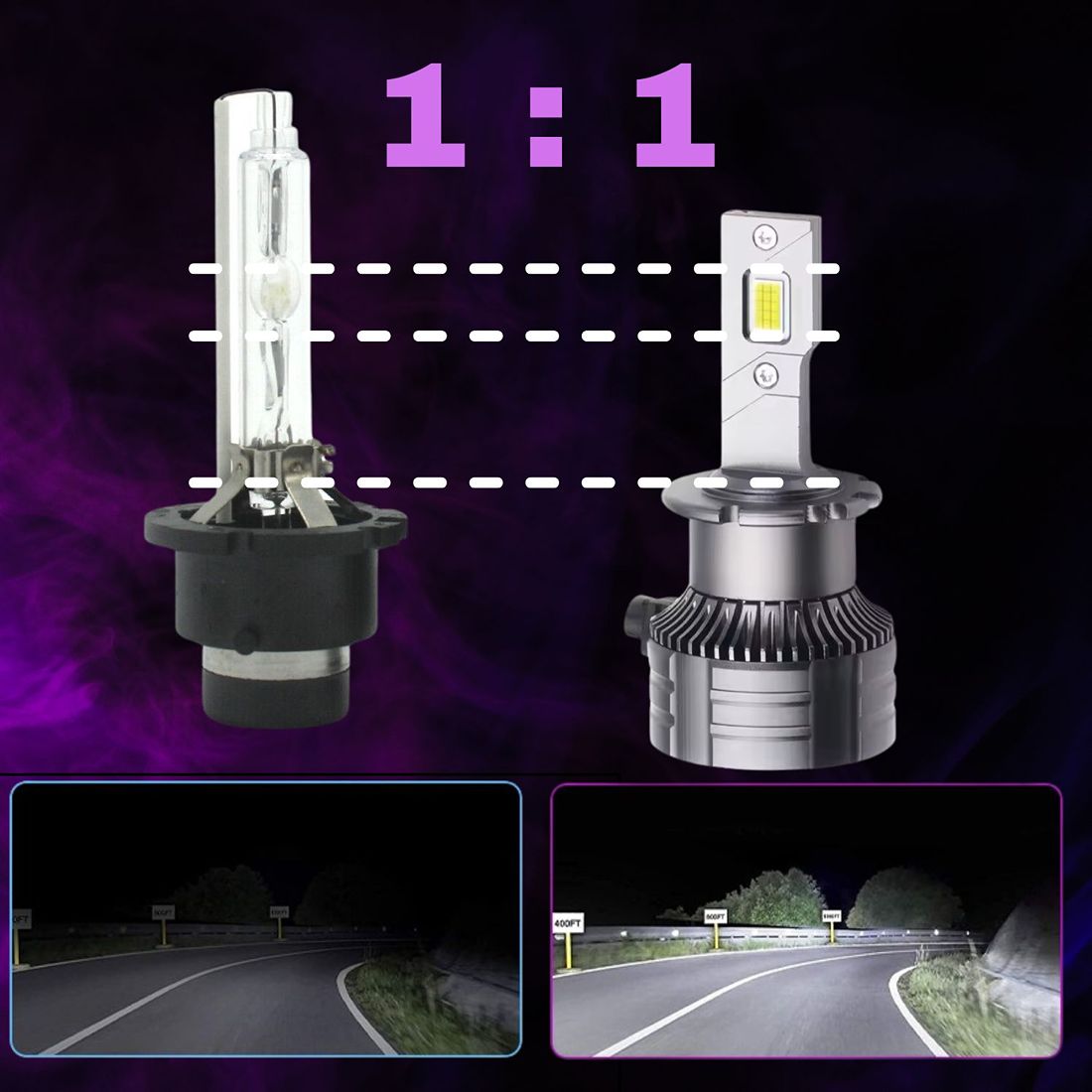 Żarnik LED D4S D4R Apollo D Pro zamiennik ksenonu