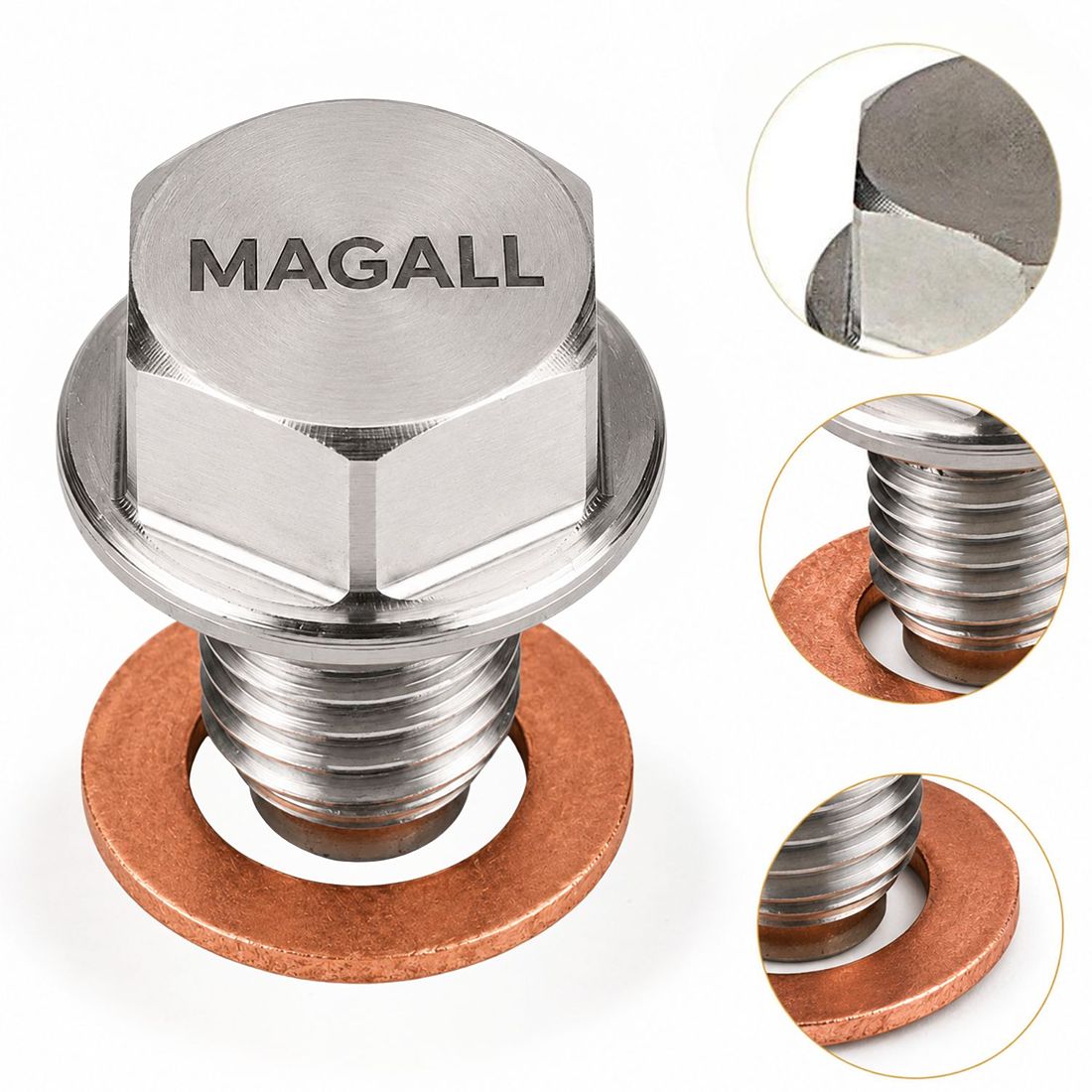 korek spustowy oleju m12x1 5 magall z magnesem neodymowym
