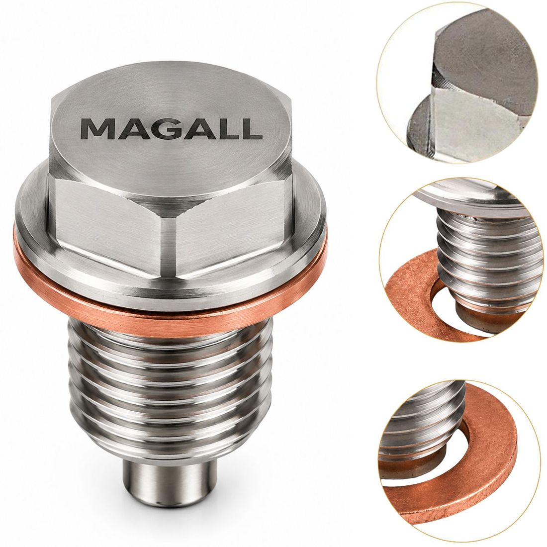 magnetyczny korek miski olejowej m16x1 5 magall do peugeot citroen