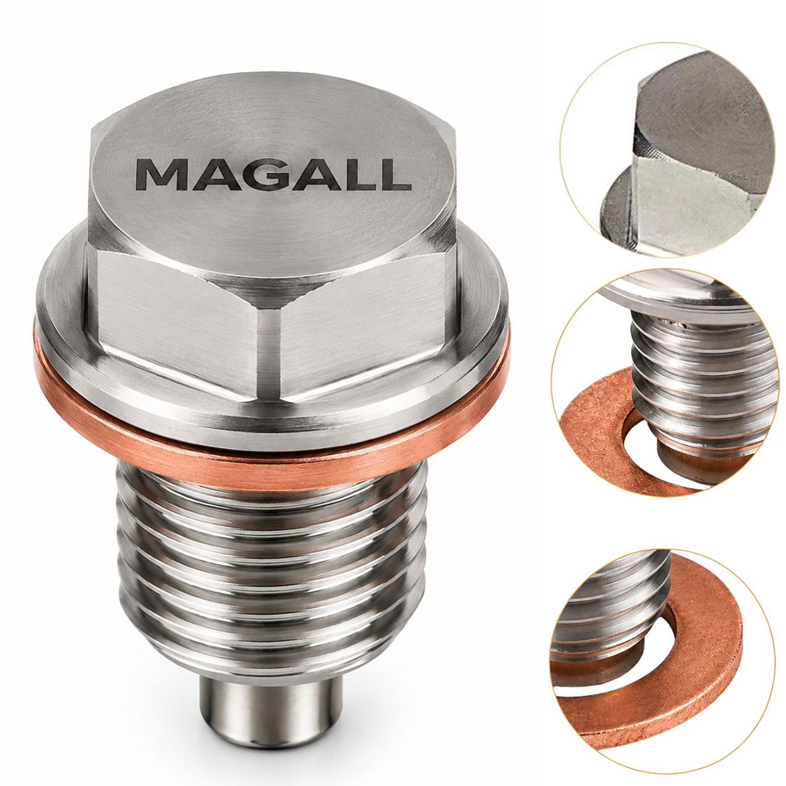 magnetyczny korek spustowy m18x1 5 magall do miski olejowej volvo
