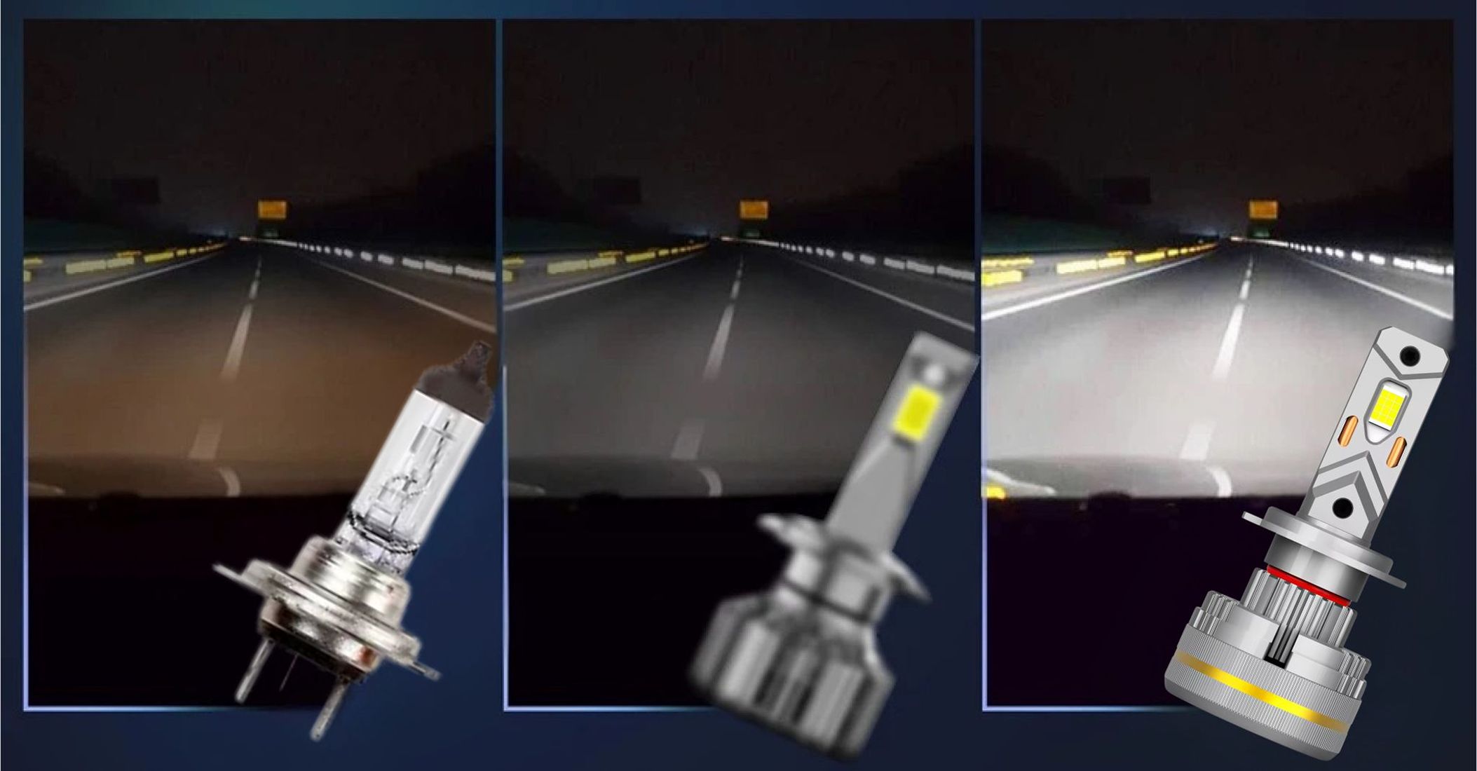 MAGALL LUCYFER żarówki LED H7 24V TIR oferują ekstremalnie jasne światło 48000 lm do pojazdów ciężarowych.