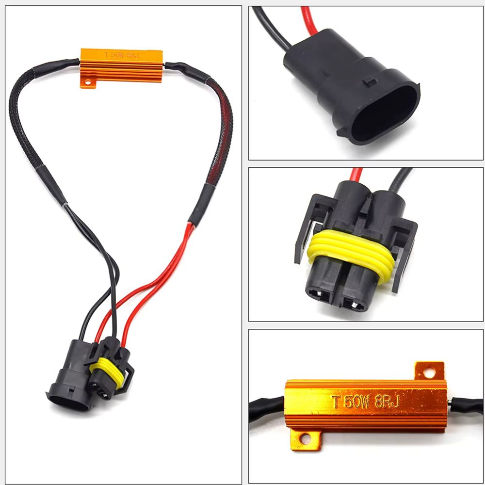 Rezystor CANBUS H11 8 OHM 50W 12V – adapter Plug&Play do LED MAGALL.