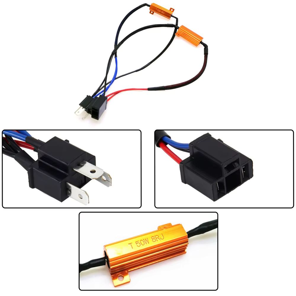 Rezystor CANBUS H4 8 OHM 50W 12V – adapter Plug&Play do LED MAGALL.